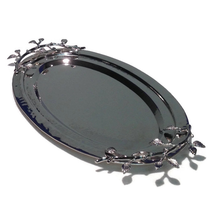 Plateau ovale feuille Riddick