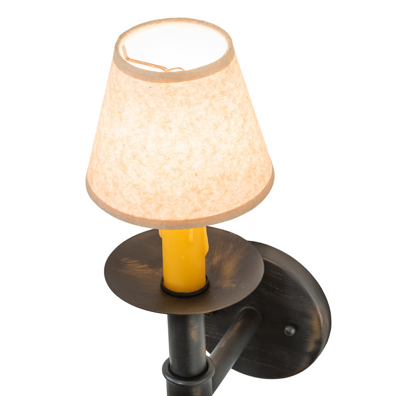 Amada Steel Candle Wall Light