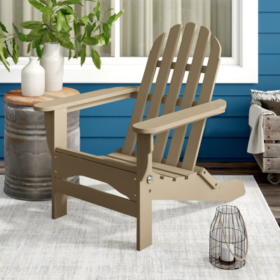 Chaise Adirondack pliante en plastique Leighton