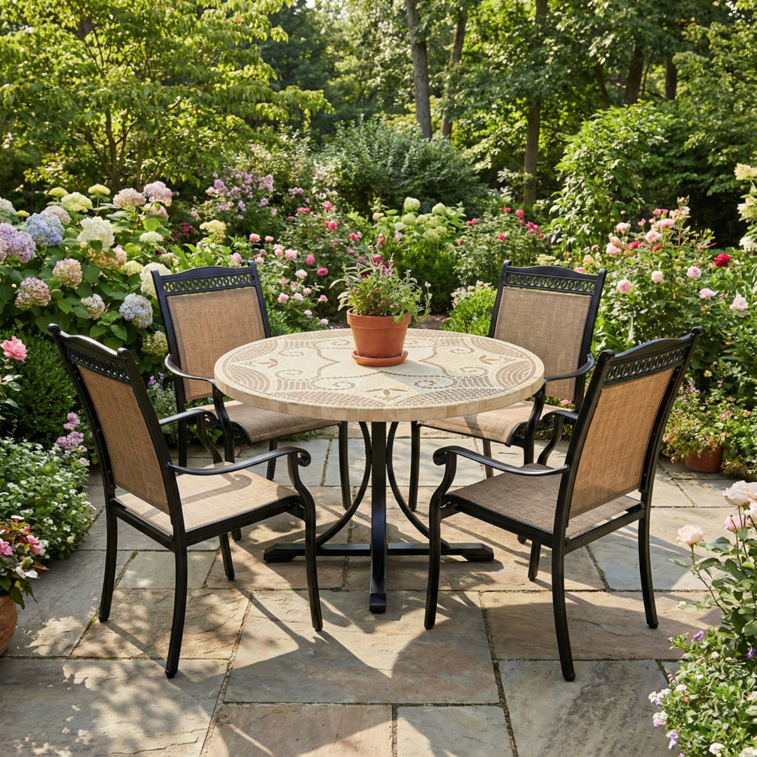 4 - Person Patio Dining Set with ROUND Table