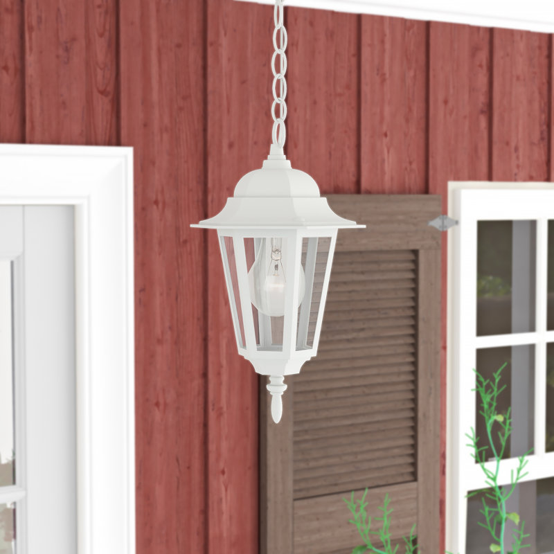Coso Outdoor Hanging Lantern, Matte White