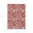 3' X 5' Red Abstract Washable Indoor Outdoor Area Rug