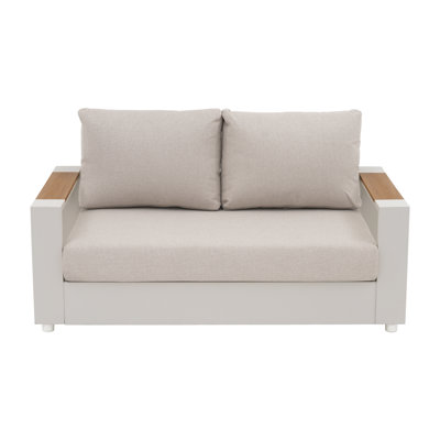 Causeuse de patio avec coussins
