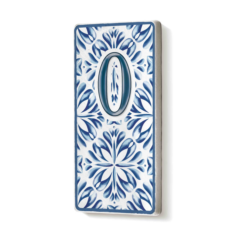 Evers 15cm H Ceramic Self-Adhesive House Number