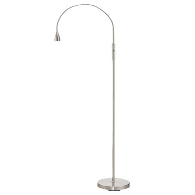 FOCUS PRO Adjustable Beam Floor Lamp - Brushed Nickel