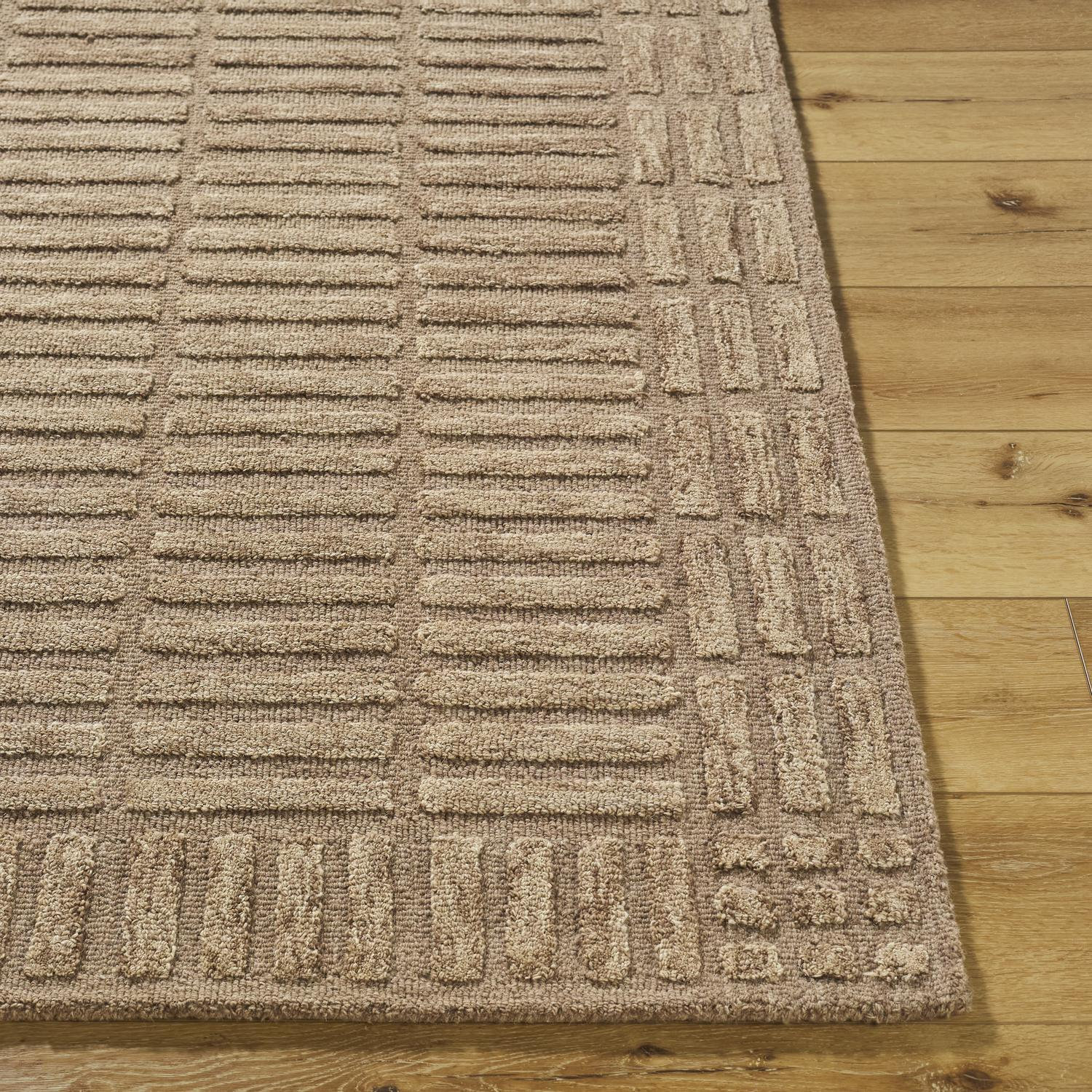 Wright Hand-Tufted Geometric Wool Rug, Rectangle 8' x 10'