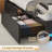 Upholstered Platform Bed Frame Twin Size with Charging Station, 4 Drawers and LED Lights, Heavy Duty, No Box Spring Needed-215176010-202005756
