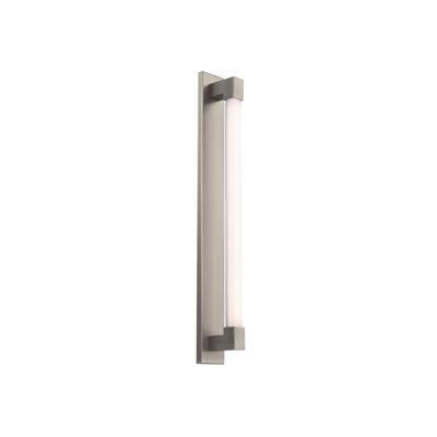 Éclairage pour meuble-lavabo à 1 lumière DEL en nickel brossé Barre