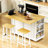 Kitchen Island With Drop Leaf, Power Outlet, And Ample Storage For Modern Kitchens And Dining Rooms-935910997