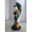 Sculpture en lamantin avec tortue de mer et poisson 9 po x 9 po x H 20 po