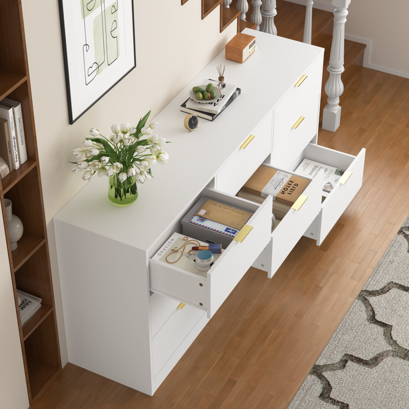 Conception moderne spacieuse en panneau de particules de rangement pour la chambre à coucher et le salon