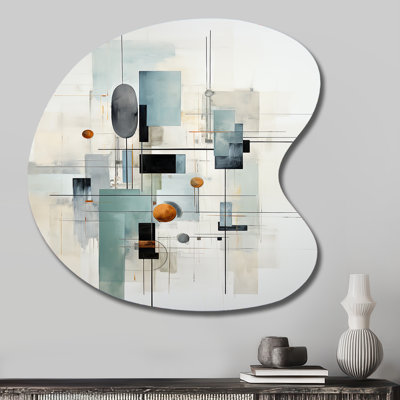 Clady - Unique Shape Abstract Suprematism Metal Wall Decor, Freeform Metal Wall Sculpture Print