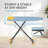 Metal Freestanding Adjustable Height Ironing Board,Iron Board with Ironing Mat