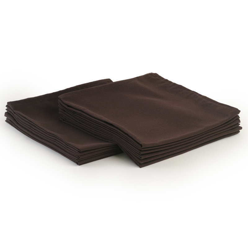 Polyester Square Napkin, Chocolate
