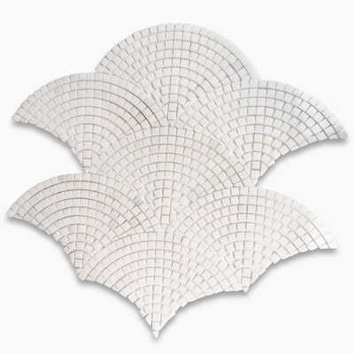 13" x 7" Marble Mosaic Sheet Subway Wall & Floor Tile