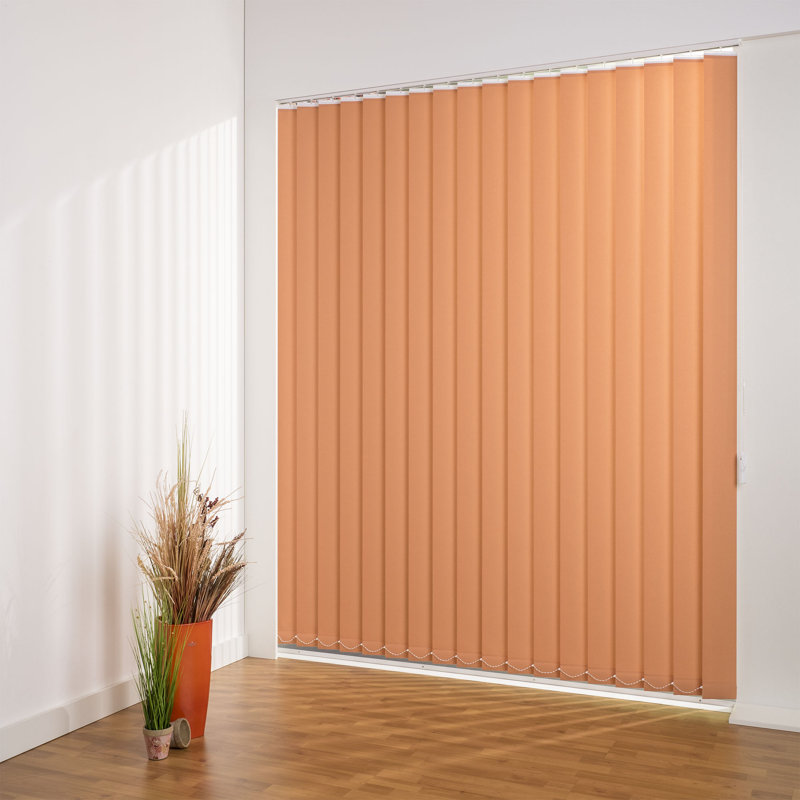 Blackout Vertical Blind, Terracotta, 12.7cm, 200cm L x 180cm W