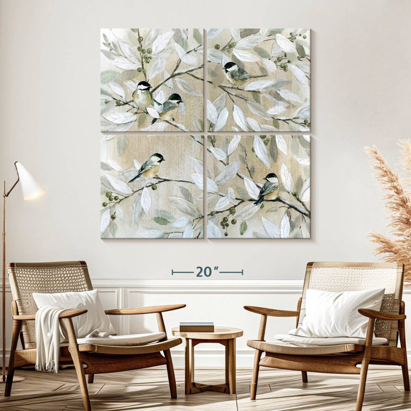 Brampt Spring Chickadees, 57" H x 57" W