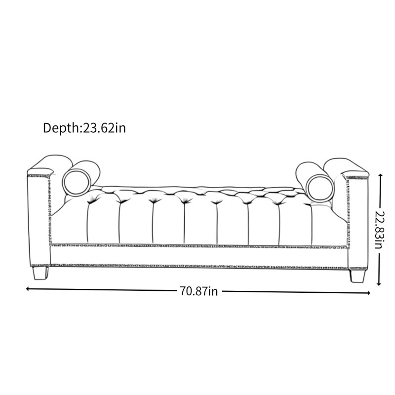 Modern Minimalist Light Luxury Bench