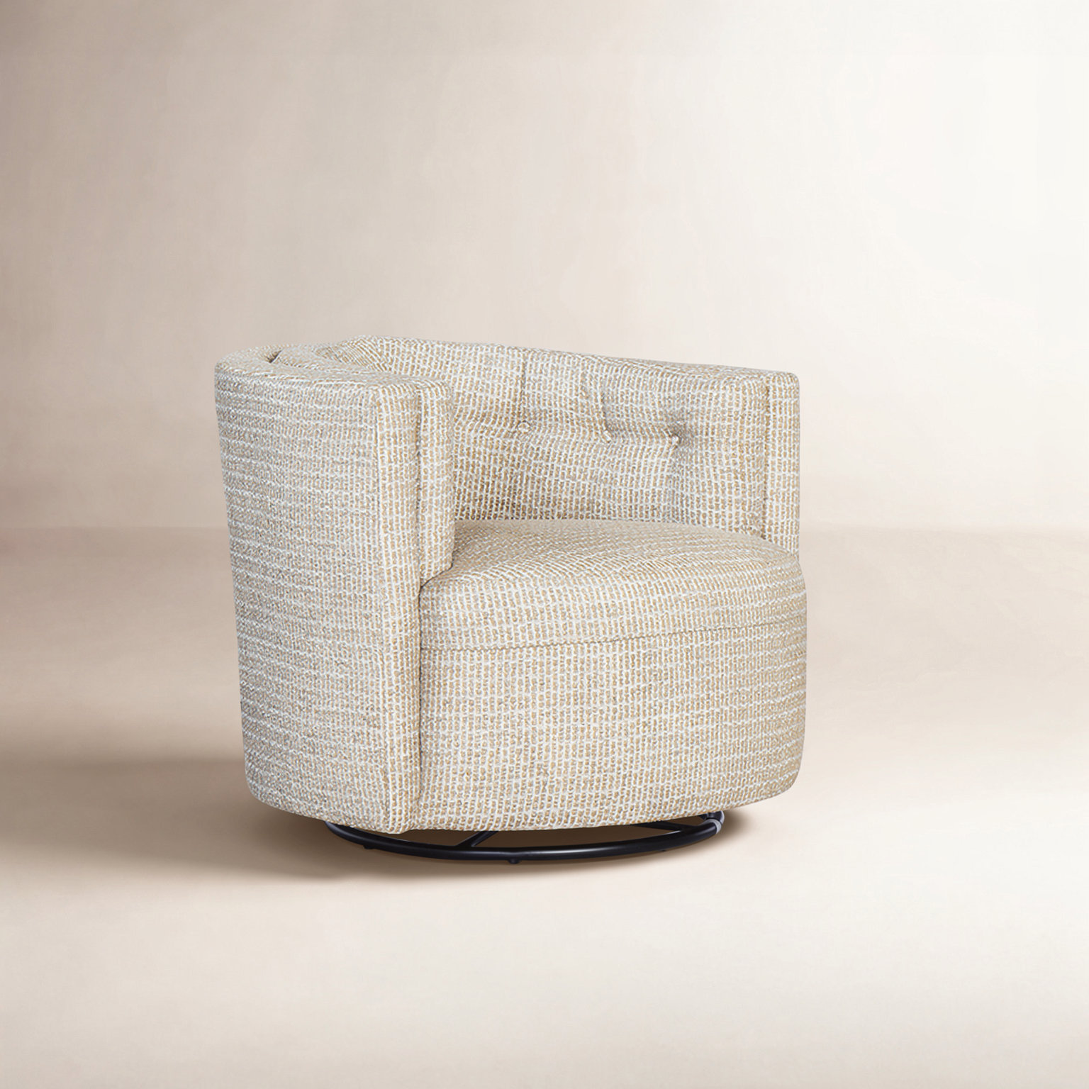 Swivel Accent Chair, Malibu Sand