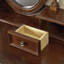 Coiffeuse avec miroir, 5 tiroirs, 1 chaise