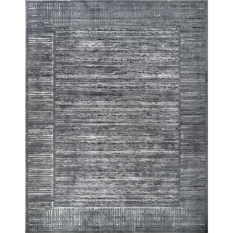 Isborne Power-Loomed High-Low Area Rug, Rectangle 6'6" x 9'6", Beige/Gray