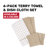 Cotton Plaid Kitchen Towel Linen Set-1346857223
