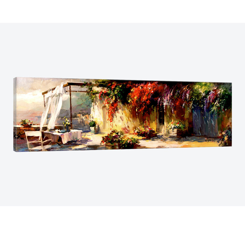 « romantique place », impression sur toile, H 12 po x l 36 po x P 1,5 po