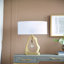 Lampe de table - avec abat-jour tambour blanc