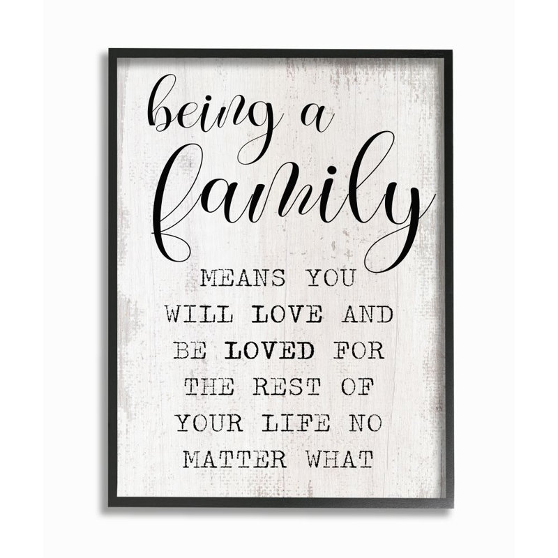 «Family Is Being Love» par Daphne Polselli - impression d'art graphique, H 20 po x l 16 po x P 1,5 po