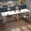 Console extensible, table de vestibule extensible multifonctionnelle jusqu'à 118,5 pouces, aggloméré robuste et conception en MDF pour la salle à manger, le bureau ou le salon