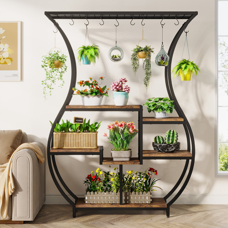 Plant Stand, Brown/Black