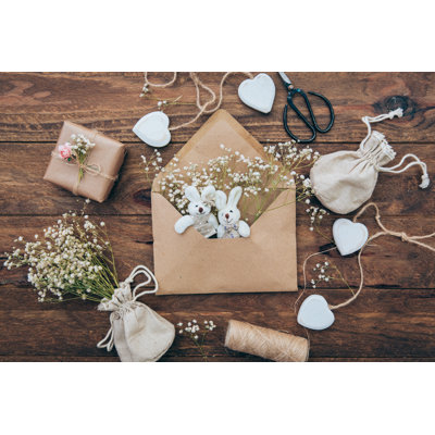 Wedding Invitation - Wrapped Canvas Print