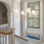 Agathon Transitional Modern Chandelier With White Fabric Shades-1271693257