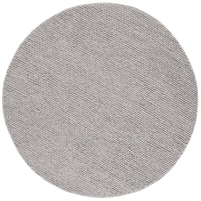Elle Silver Hand-Woven Wool Rug