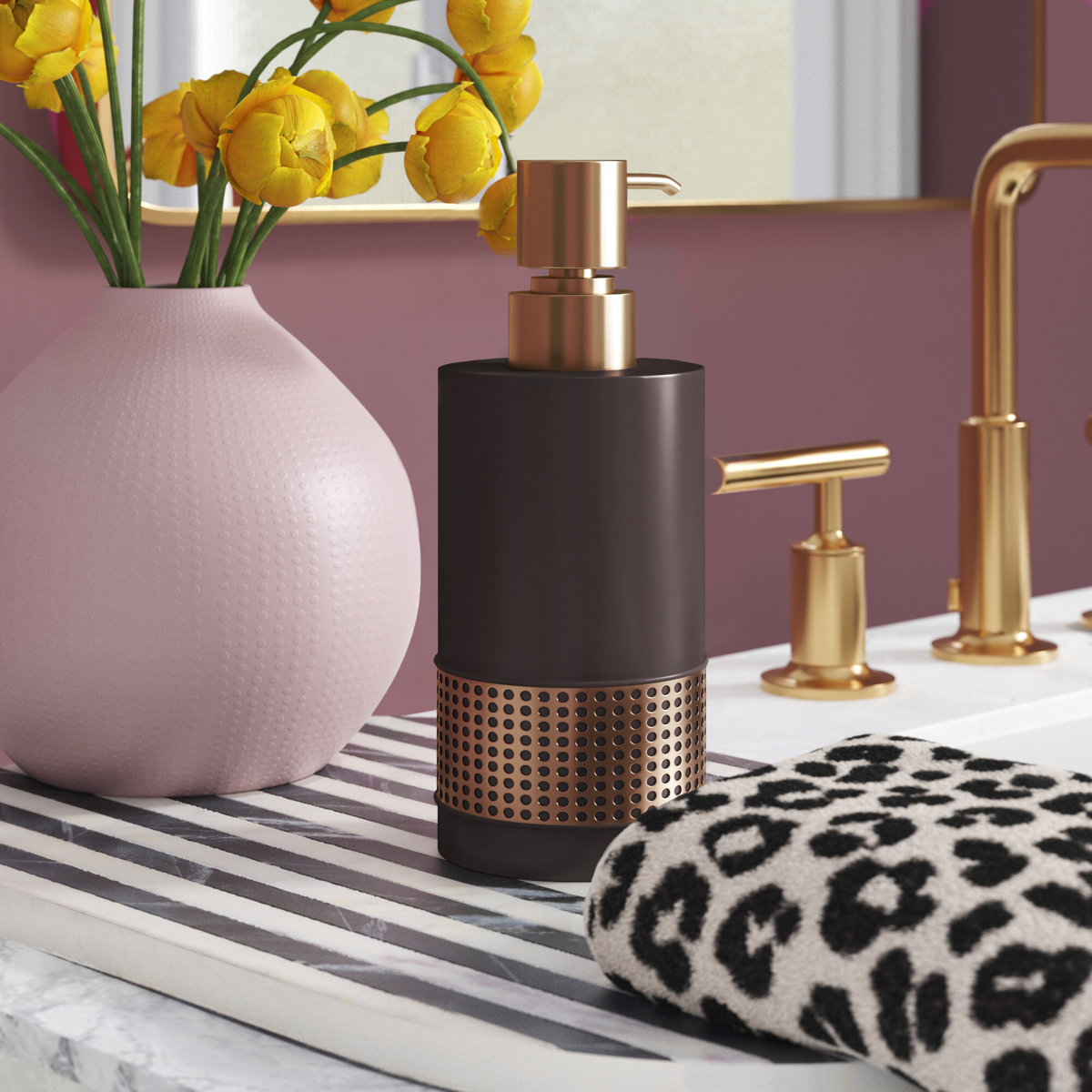 NU Steel Selma Soap Lotion Dispenser Reviews Wayfair NU Steel Selma Soap Lotion Dispenser Reviews Wayfair