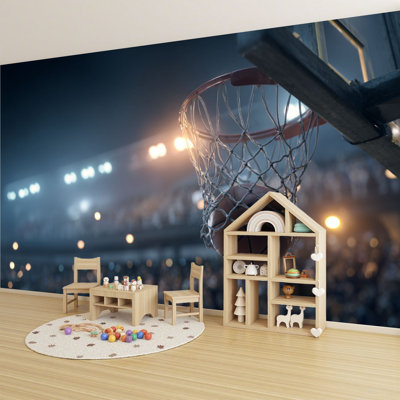 Papier peint adhésif pelez et collez Basketball auto-adhésif et amovible