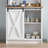 Abrianna Farmhouse Coffee Bar Cabinet with Sliding Barn Door,  with Adjustable Shelves, Buffet Cabinet with Storage Wine Bar Cabinet for Kitchen Living Dining Room-2082657433