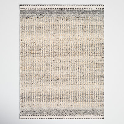 Lessie Hand-Woven Striped Jute Rug