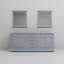 Dukes 80 in W x 22 in D Double Bath Vanity and 30 in Mirrors-2136935809