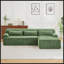 Canapé modulaire surdimensionné en L Chenille, design minimaliste, canapé-lit confortable pour les salons, les appartements et les espaces de réception-1428977921