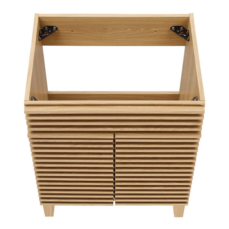 Render 23.5" Single Bathroom Vanity Base Only, Oak