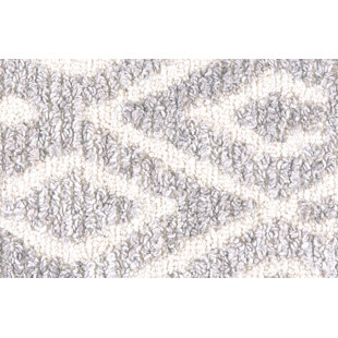 Amirah Geometric Wool/Viscose/Cotton Taupe/Gray Area Rug