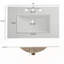 Charmant meuble-lavabo rétro avec rangement spacieux et design élégant