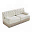 Canapé modulaire en velours Chesterfield