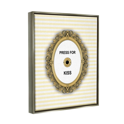 " Press For Kiss Romance " by Martina Pavlova Painting Print