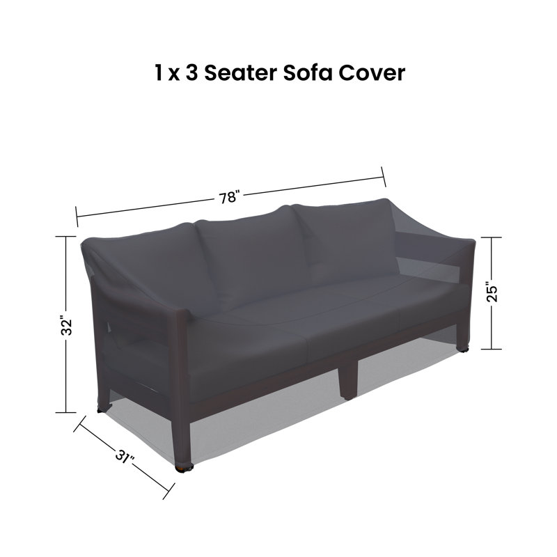 Kaiiden 3 Seater Patio Sofa Cover