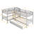 Twin L-Shaped Bunk Bed With Trundle In Gray - Enhances Bedroom Appearance Trundle, Finish Strong & Functional