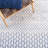 Sabula Hand Woven Pet Yarn/Cotton Southwestern Rug in Blue/Ivory-1078053075