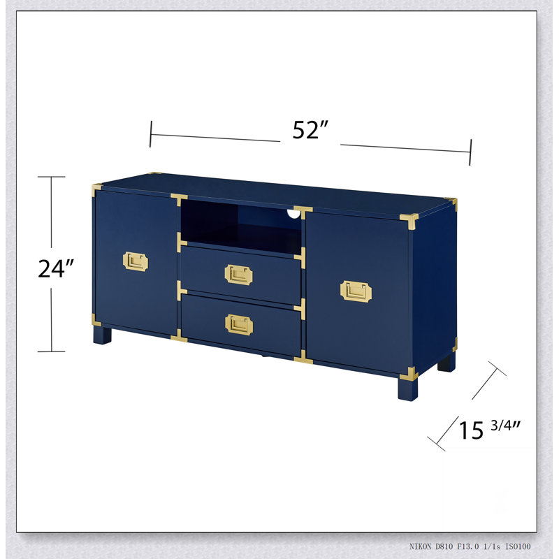 Campaign Entertainment Center Console - Navy