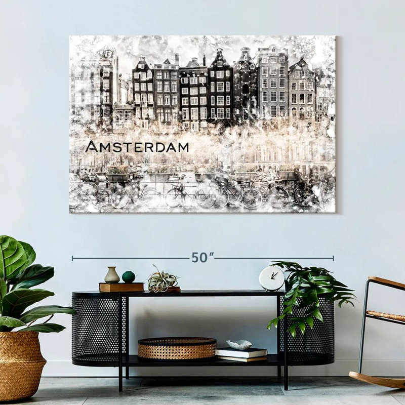 Sireci Amsterdam Collage, 34" H x 51" W